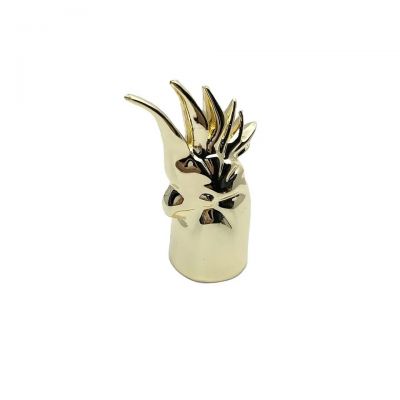 New Design Reusable Parrot Shape Customized Special Zamak Lid Perfume Bottle Cap