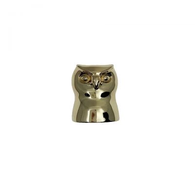 Custom Classic Zinc Alloy Owl Unique Metal Zamac Perfume Caps Perfume Bottle Cap