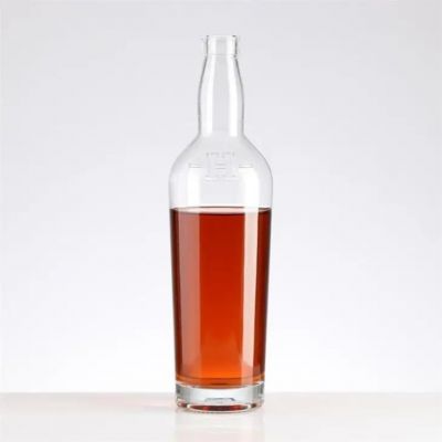 Hot Sale customized clear botellas de vidrio mezcal alcohole bottles 750Ml vodka tequila whiskey super flint glass bottle