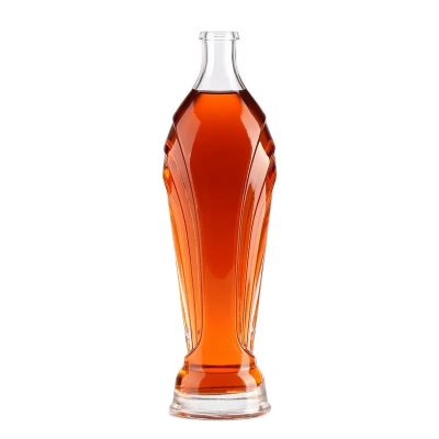 750ml Tequila Empty Crystal Glass Mazcal Bottles 500 Ml Wholesale Vodka Bottle Whisky Bottles With Corks