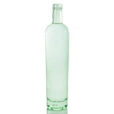 Customized Clear Round 375ml 500ml 700ml 750ml Whiskey Gin Tequila Rum Vodka Glass Bottle Alcohol Glass Bottle