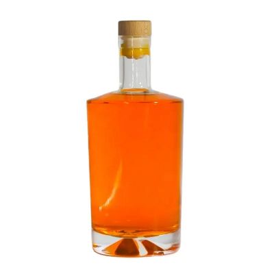 Empty Vodka Glass Bottle with Stopper 500ml 700ml 750ml Transparent Glass Bottle