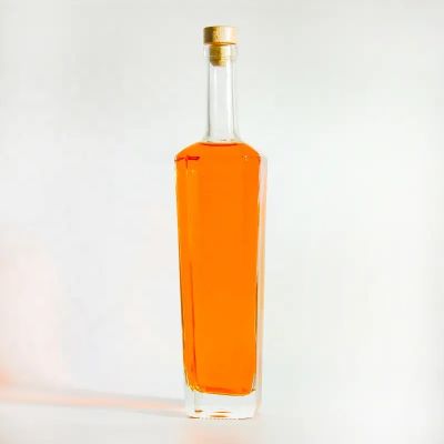 Wholesale Custom Glass Juicy Bottles Whisky Vodka Tequila Rum Liquor Wine Bottles