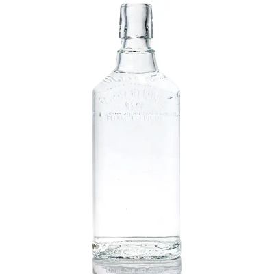 Transparent Special Wine Glass Bottle With Cork Closure Leaking Proof Liquor Bottle