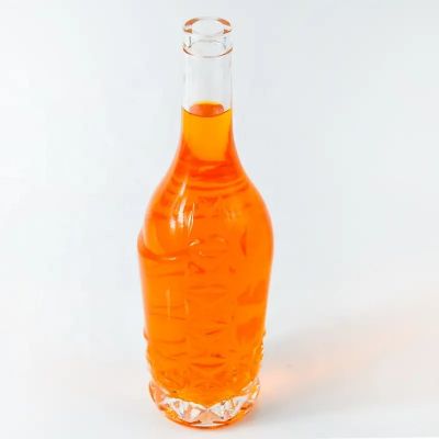 Ready Mold Custom Fancy Tequila Glass Bottle 500ml 700ml 750ml 1000ml Round Liquor Fancy Vodka Glass Bottle