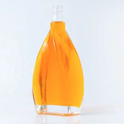 Wholesale 500ml 700ml 750ml Vodka Whiskey Glass Liquor Bottle Gin Glass Bottle 500ml Liquor Bottle