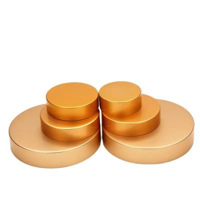 High Quality Layer Smooth Screw Bottle Cap Lid Screw Cap For Cosmetics Aluminum Cosmetic Caps