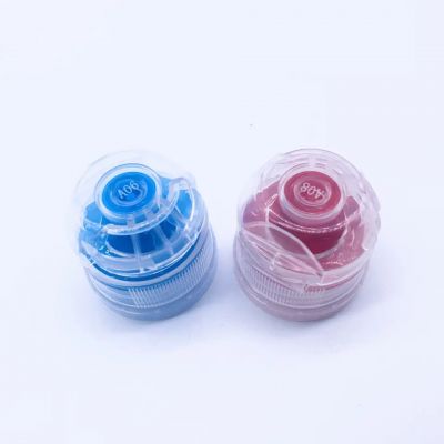 Hot selling 28 38mm sports water bottle plastic flip top proof cap 1810 1881 PCO lid with silicone valve