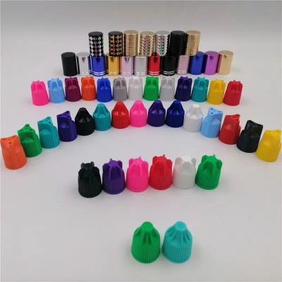 18mm plastic cap for empty eyelash glue or nail polish bottle screw cap in stock