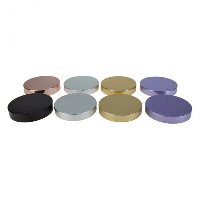 Wholesale 38/400 45/400 53/400 58/400 70/400 89/400 Custom Shiny Gold Aluminum plastic lids for Cosmetic jar cap