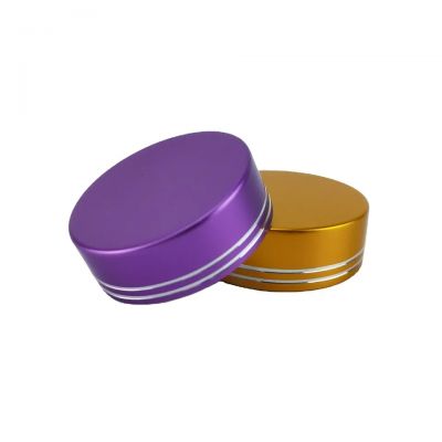 38/400 colorful Cosmetic Jar Bottle Cap Matte/Shiny Metal Seal Screw Cover Aluminum Plastic Lids