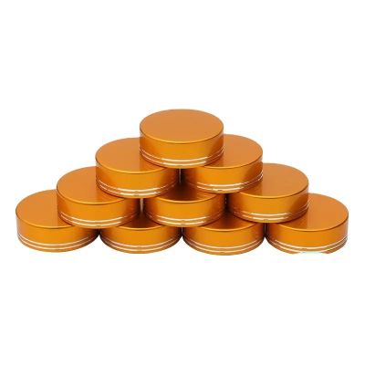 New Design Best Price OEM Accept shiny gold aluminum screw cap For Cosmetic Jar