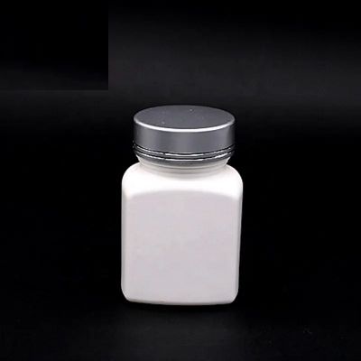 HDPE plastic healthcare products bottle capsule pills vitamin bottle square shape customized bottle wih screw cap