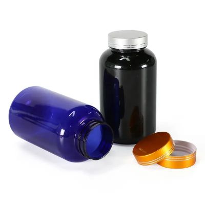 blue clear 625ml high grade plastic specialized sealed empty capsule tablets pills packaging bottles