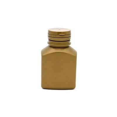 HDPE coffee plasti capsule bottle 100ml 150ml medicine pills tablets bottle specialized square shape bottle with screw lid