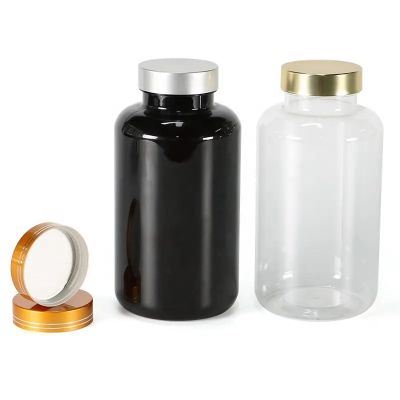 competitive plastic capsule bottles self-care pills tablets products jars healthcare products packaging with screen printing lid