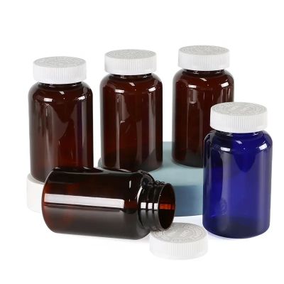 400ml reasonable price pet plastic bottle gelatin capsule bottle with childproof cap vitamin pills tablet bottles