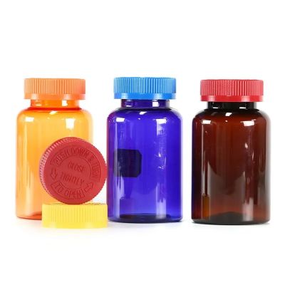 Customized plastic vitamin tablet bottle hot selling pill capsule bottle 250ml calcium plastic bottle