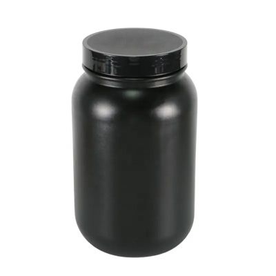 3000cc large capacity plastic HDPE protein powder bottles wide mouth powder jars with plastic scoop custom container for fitness