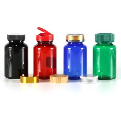 Plastic Pill Bottles 150ml pet Pharmaceutical Capsule Pill Bottle Medicine Vitamin Supplement Bottle Container