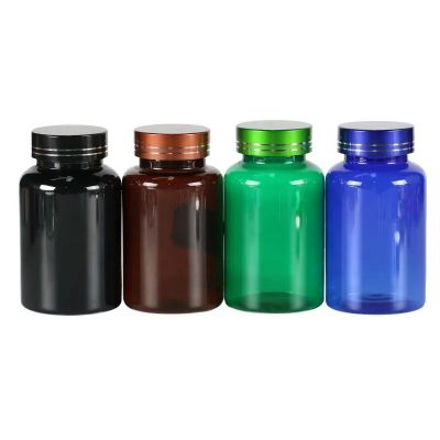 new arrival pill capsules plastic bottles customized tablets vitamin jar containers with metallic cap