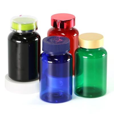 150ml original pet PET color plastic wide mouth drug capsule container Medicine bottle with screw cap