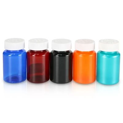 120cc pet plastic packaging bottle vitamin empty black pill storage amber capsule calcium tablets storage