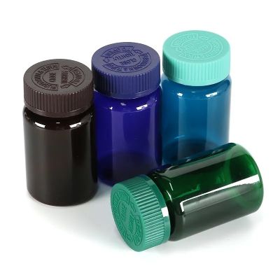Wide Mouth 60ml-500ml Amber Plastic Pill Capsule Bottles For Tablet