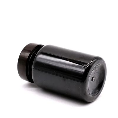 factory wholesale empty 120ml amber glass pill bottle gelatin capsule syrup gummy candy container