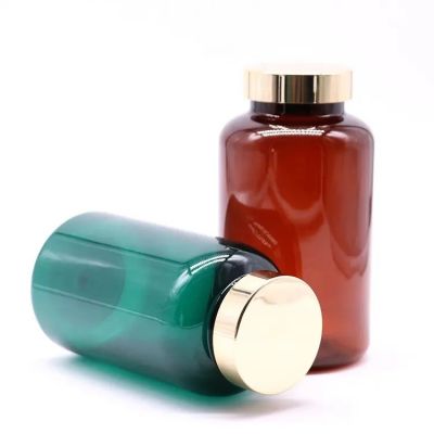 pet plastic vitamin bottle gelatin capsule healthcare supplement container customized packaging storage