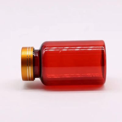 plastic pill bottles 10ml-300ml pet capsule pill bottle amber vitamin supplement bottle calcium tablets container