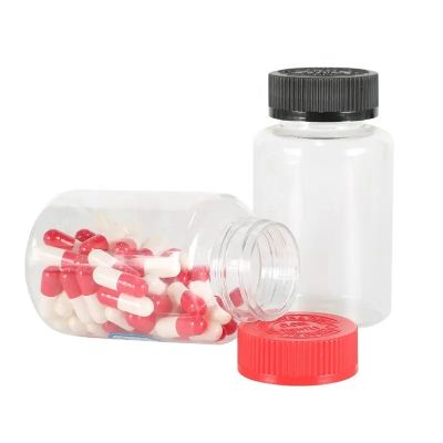 Custom 175ml Pet Plastic Bottle For Pill Bottle Gummy Vitamins Healthcare Supplement With Child Proof Resistant Screw Cap