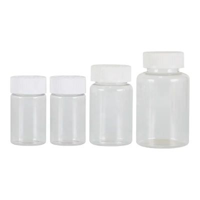 100ml 150ml 200ml Pet Plastic Wide Mouth Transparent Pharmaceutical Packaging Bottle With Child Proof Resistant Screw Cap