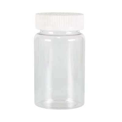 250ml Transparent Empty Clear Pet Plastic Pharmaceutical Pill Capsule Bottle Supplement With Child Proof Resistant Screw Cap