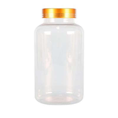 Wholesale 500ml Wide Mouth Plastic Pill Container Tablet Medicine Vitamin Supplement Packer Bottle With Metal Cap