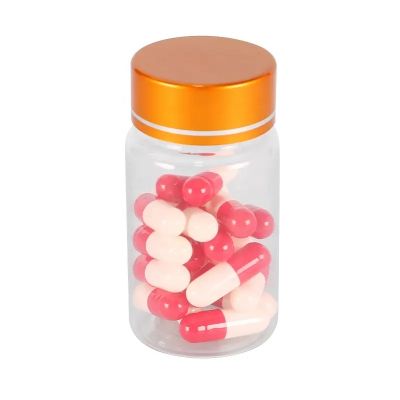 60ml round pet transparent plastic capsule bottle reasonable price empty vitamin container with screw cap