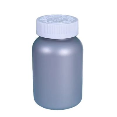 120ml 150ml 200ml 250ml Custom Pet Plastic Grey Pill Bottle Vitamin Capsule Supplement Packaging With Screw Cap