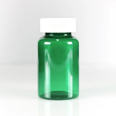 Empty 150cc PET Plastic Pill Amber Container Medicine Vitamin Capsule Supplements Plastic Pet Capsule Bottle