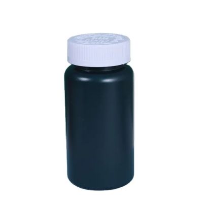 120ml 150ml Pet Plastic Healthy Black Vitamins Supplement Capsule Pill Bottles With Screw Cap