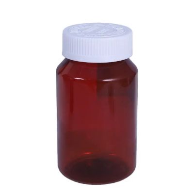 Empty Capsule Red Pharmaceutical 200ml 250ml 300ml Plastic Pill Bottle For Tablet Bottles With Screw Cap