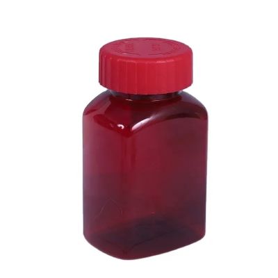 Competitive price empty capsule plastic bottle with screw lid for vitamin calcium tablets pills storage