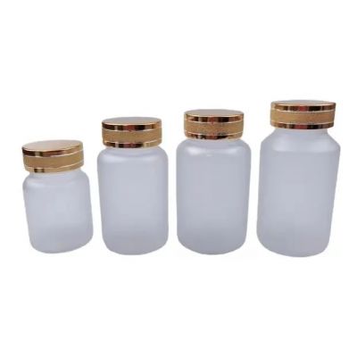 PET 100ml 120ml 150ml Frosted Pill Bottle with Screw Cap Empty Plastic Capsule Container