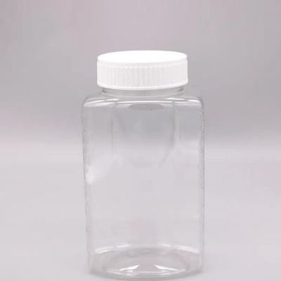 Custom Transparent Cosmetic Pet Capsule Tablet Vitamin Plastic Pill Bottle With Screw Round Cap