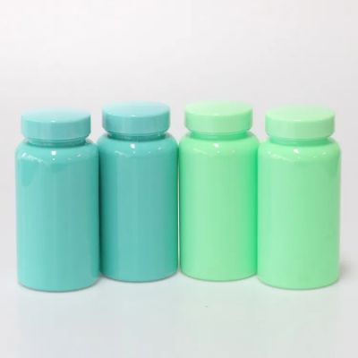 Custom colorful Pet Capsule Container 150ml 100ml Clear Empty Supplement Vitamin Capsule Pill Plastic Bottle For Packaging