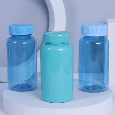 100ml Pet Plastic Capsules Pills Bottle Custom Empty Plastic Pill Bottles With Screw Caps