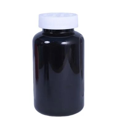 100ml Matte Black Pet Pill Bottle With Black Crc Lid 50cc 80cc 100cc 120cc 250cc Matte Black Plastic Capsule Bottles