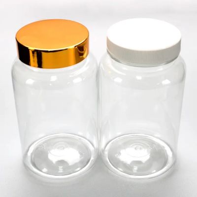 100cc 200cc 300cc 500cc Pet Clear Plastic Pill Bottles Capsule Packaging Bottle With Pressure Screw Cap