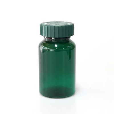 popular green plastic bottles 200ml Empty Supplement Vitamin Capsule Bottle For Packaging