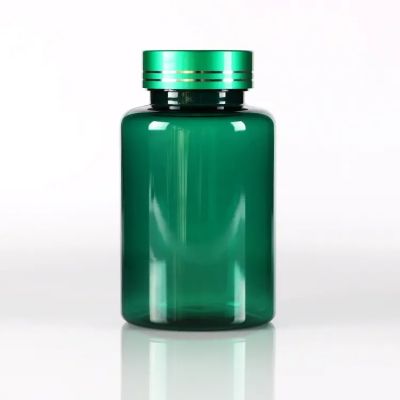 Factory Supply Pharma Grade Blue/ Clear / Green Hdpe/pet Plastic Pill Bottle With Children Proof Caps