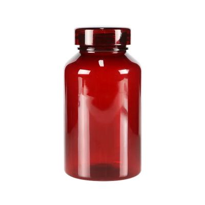 Round Shape Pet Capsule Supplement Bottle Plastic Pill Medicine Jar Child Resistant Proof Plastic Jars